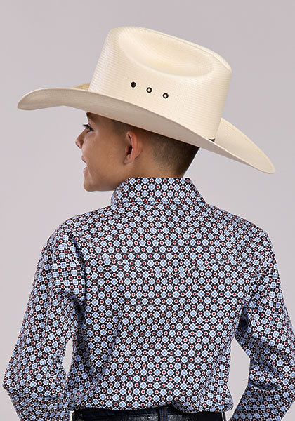 Boys Black Western Shirt