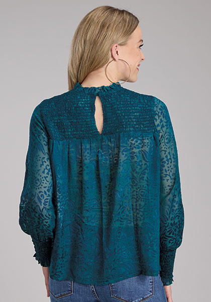 Ladies Teal Blouse
