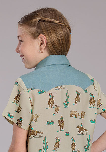 Girls Shortsleeve Western