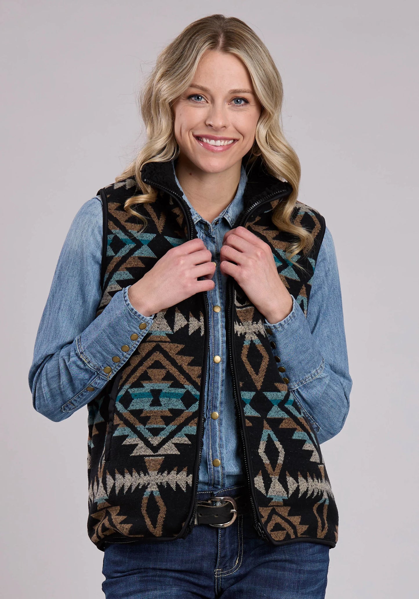 Woven Aztec Vest