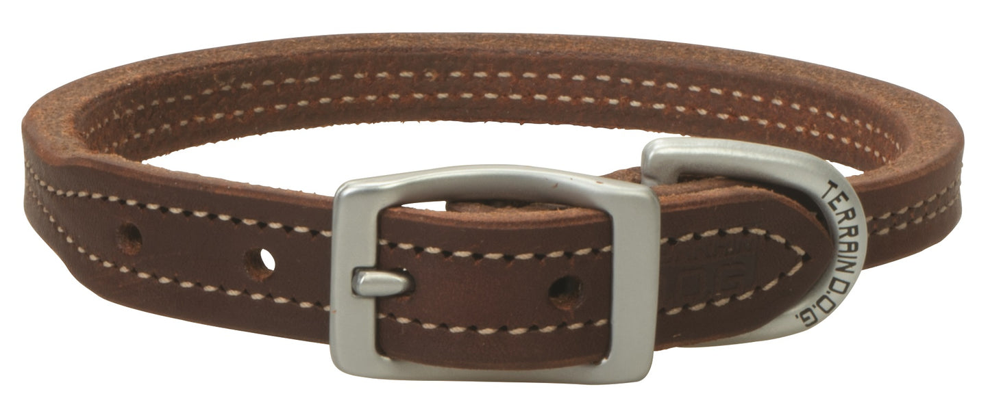 Oiled Harness Leather Hybrid Dog Collar