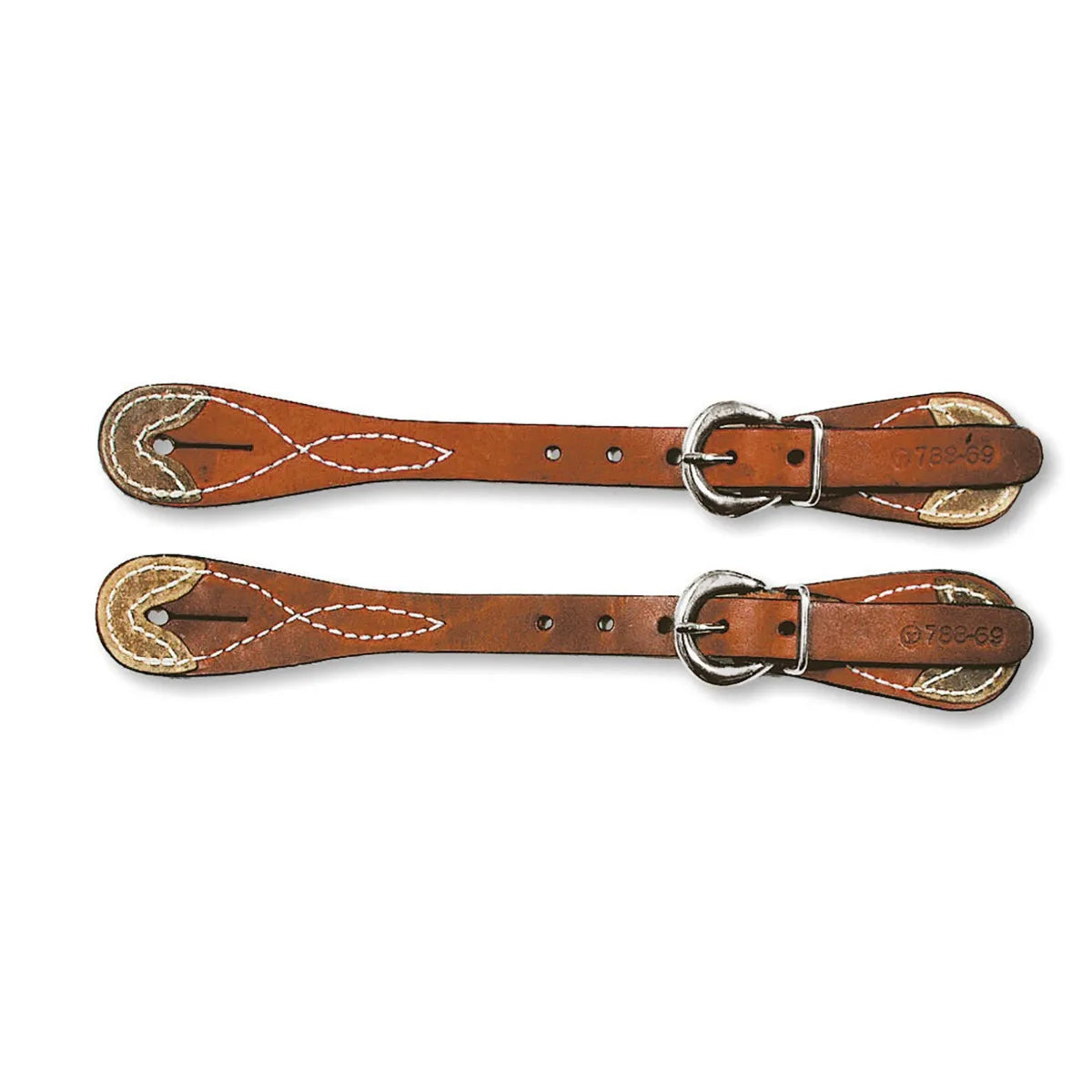 Rawhide Tipped Spur Straps