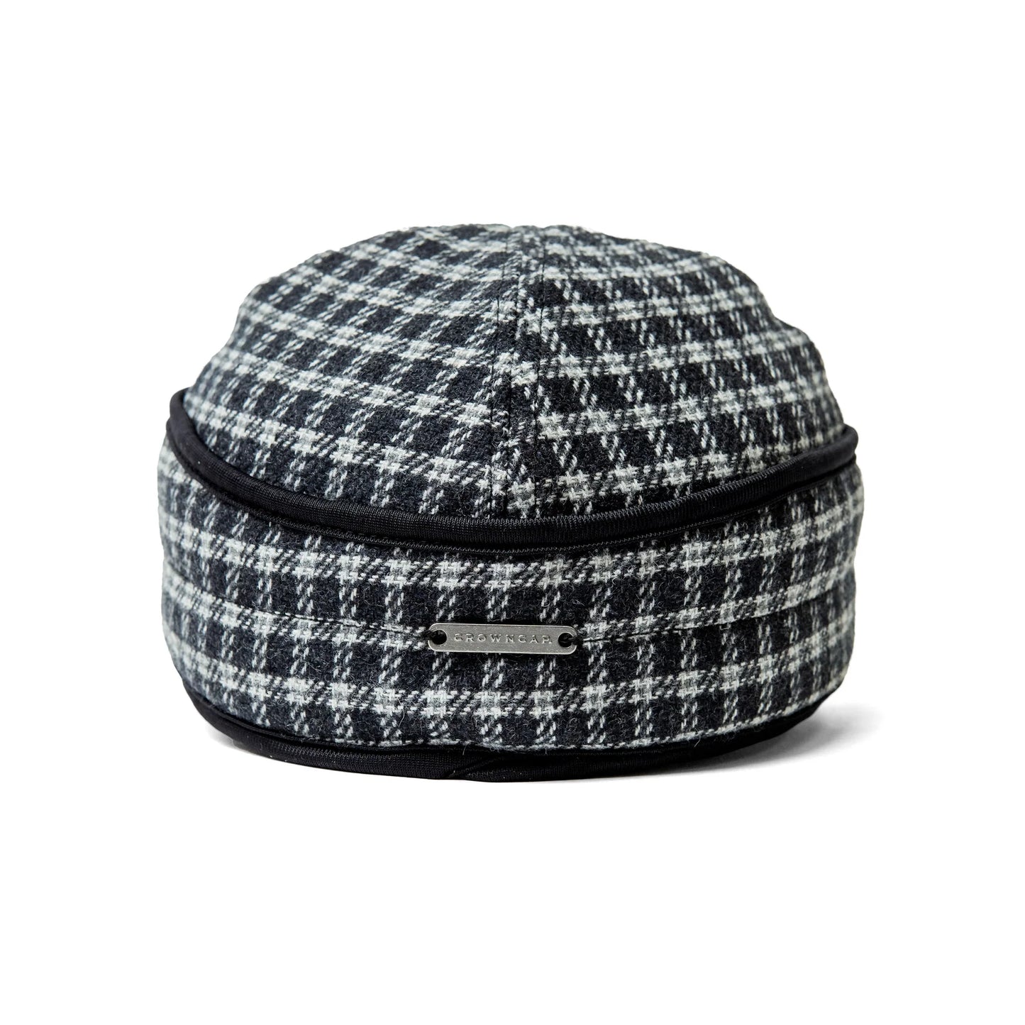 Wool Blend Plaid Railroad Hat