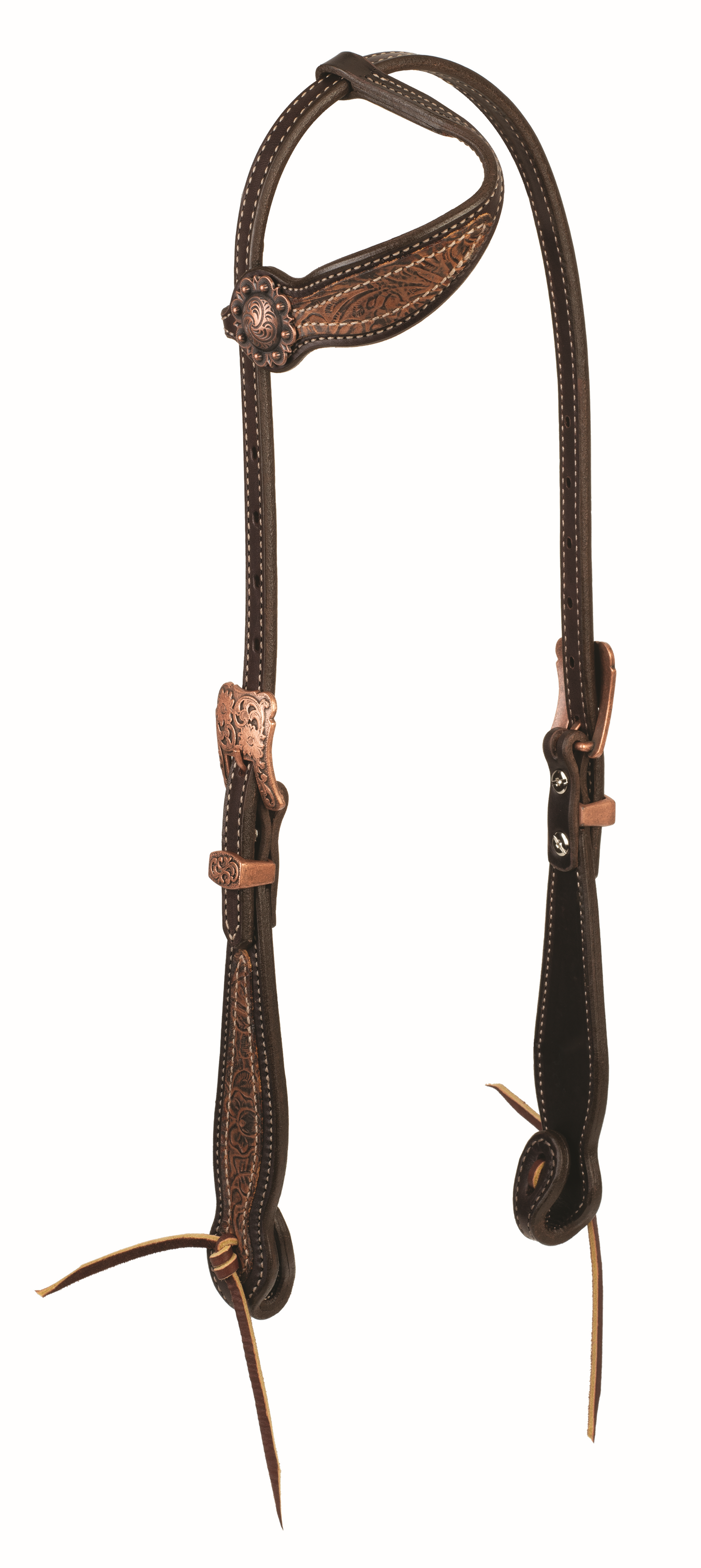 Western Floral Sliding Ear Headstall