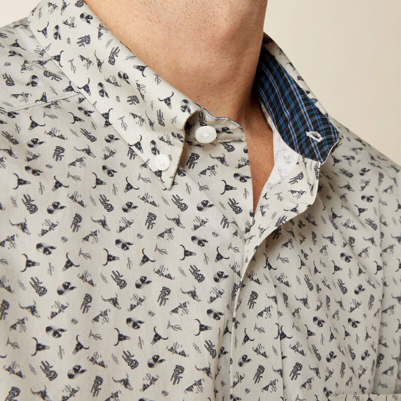 Mens Wrinkle Free Classic Fit Western