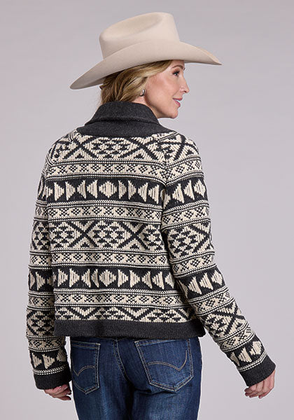 Ladies Aztec Cardigan