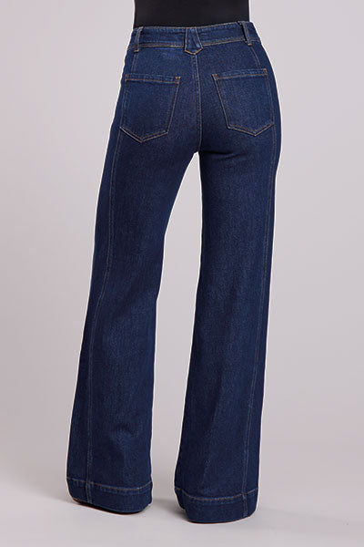 Ladies Wide Leg Jeans
