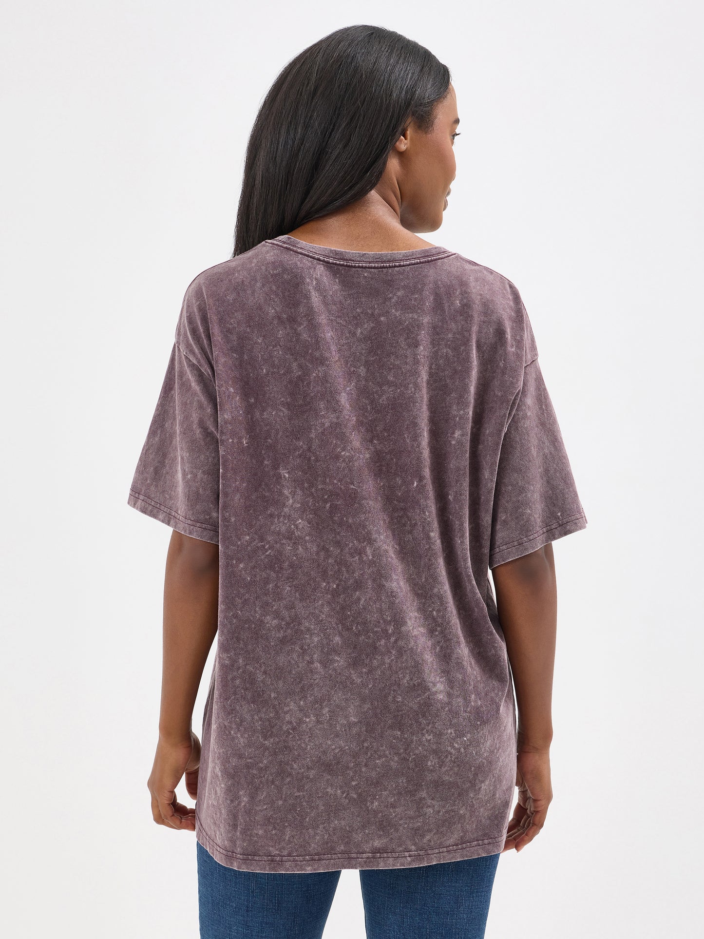 Ladies Oversized Fit Graphic Tee