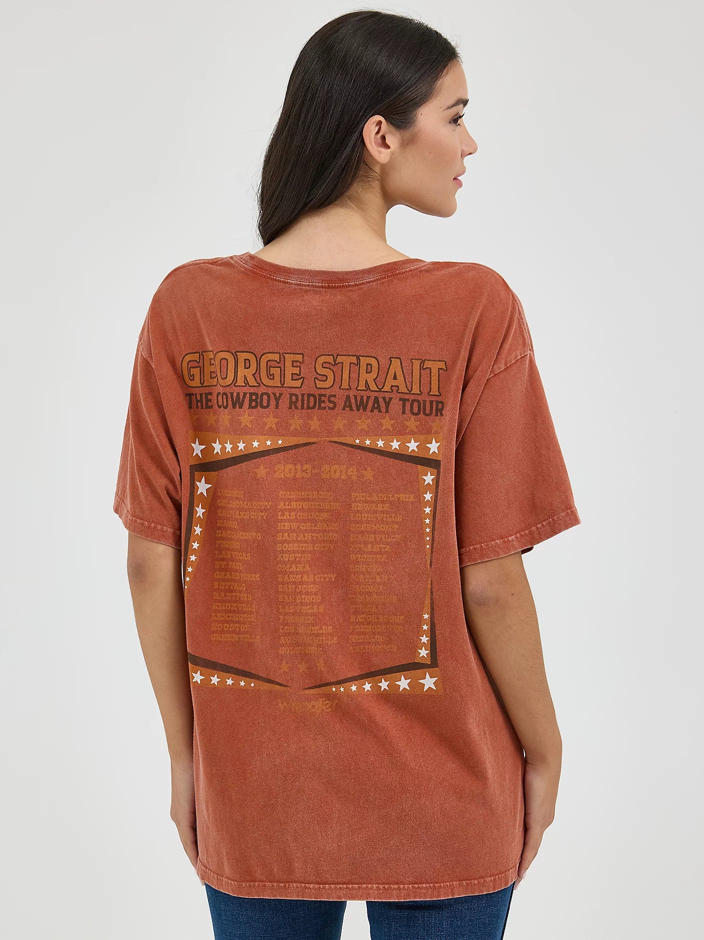 Ladies George Strait Oversize Tee