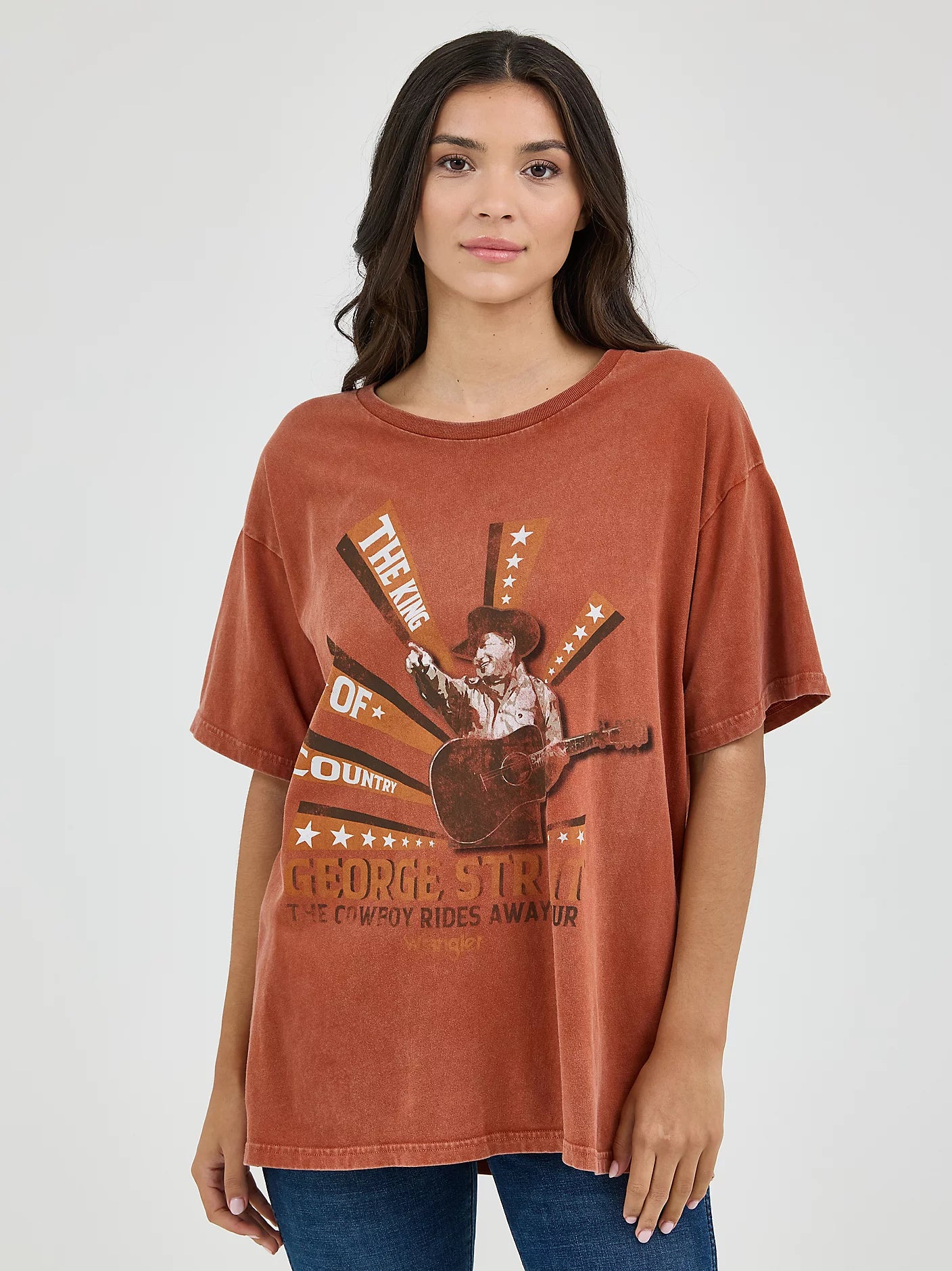 Ladies George Strait Oversize Tee