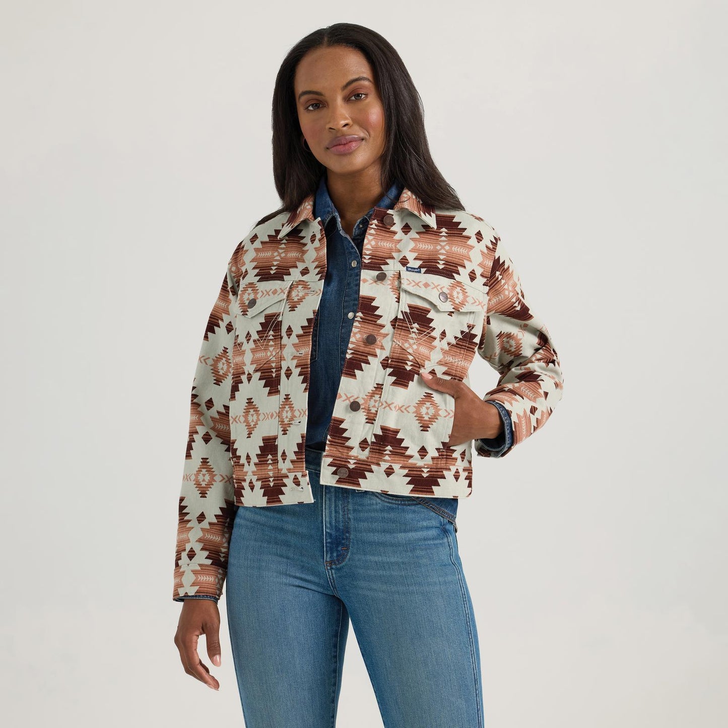 Ladies Cropped Boyfriend Jacket