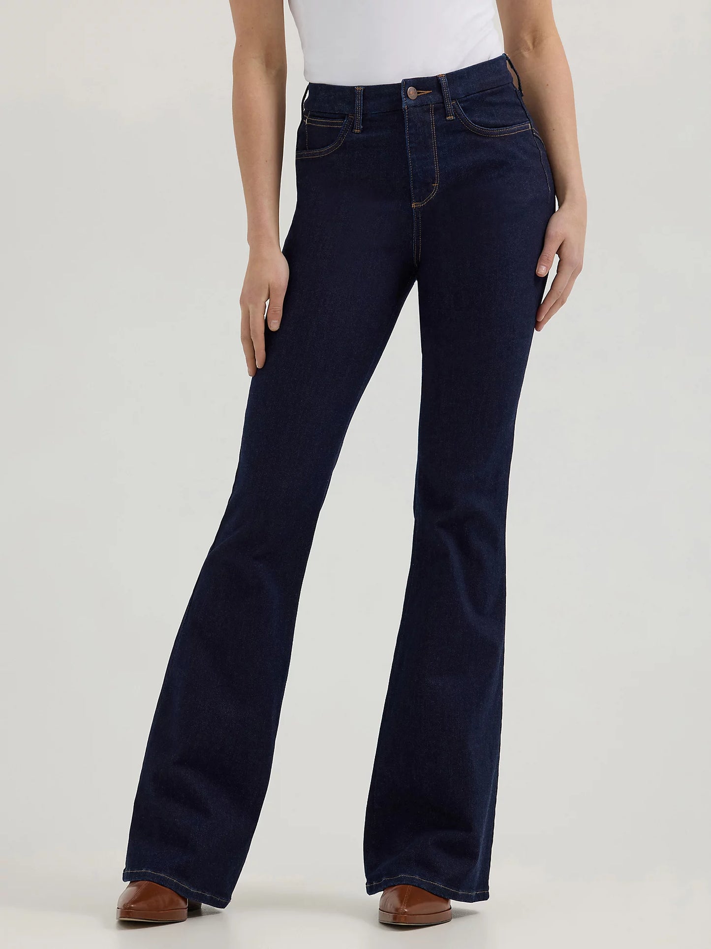 Ladies High-Rise Flare Jeans