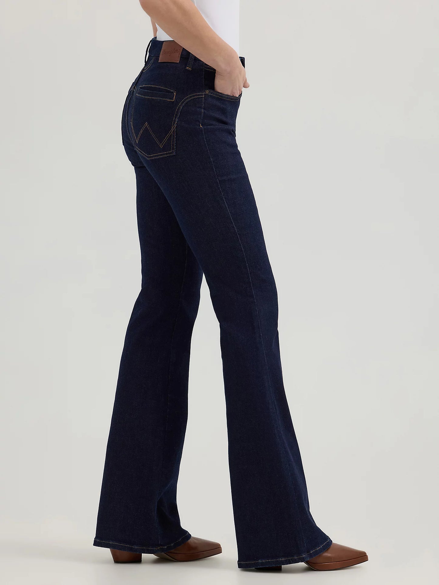 Ladies High-Rise Flare Jeans
