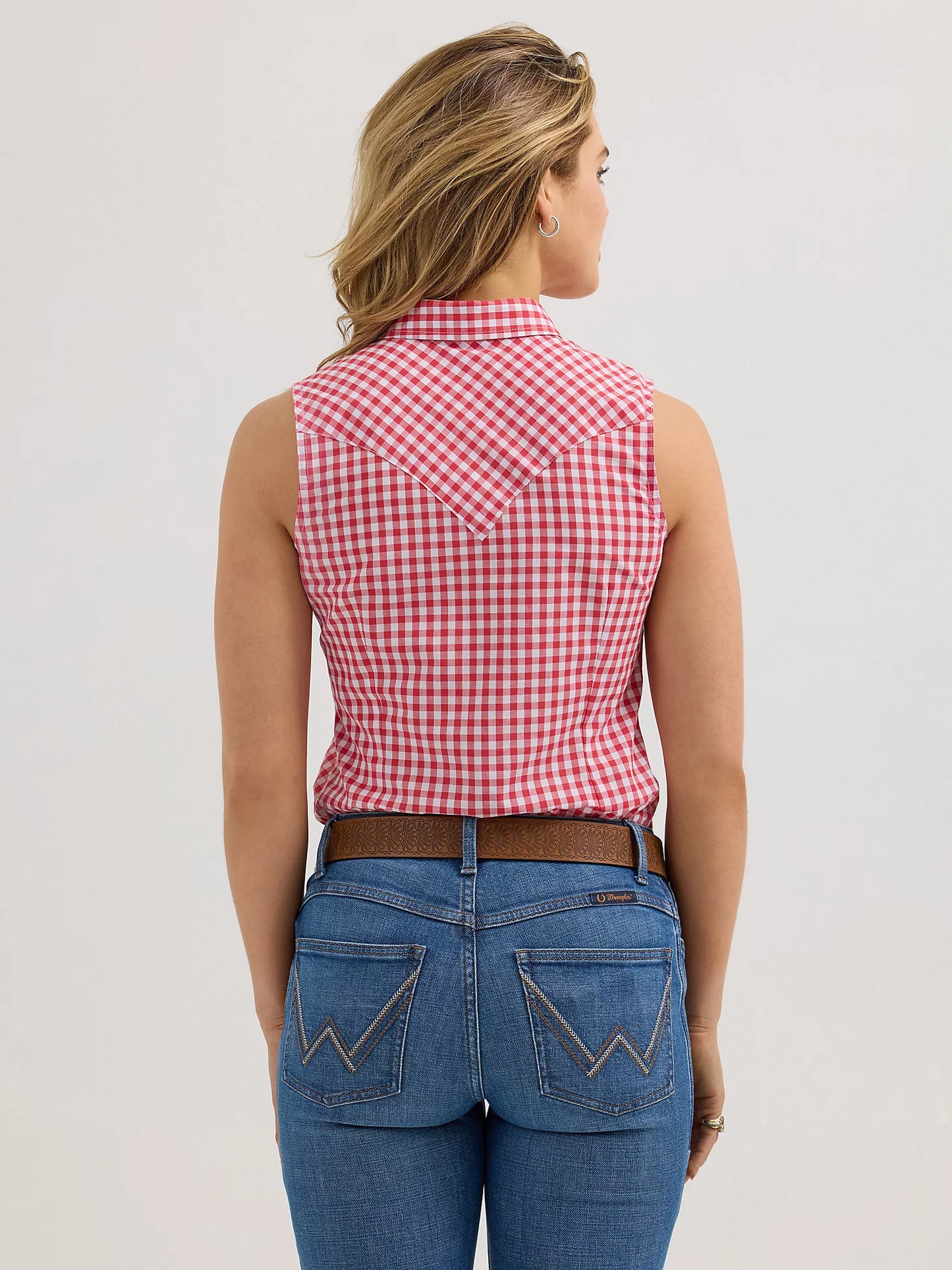 Ladies Sleeveless Western Shirt