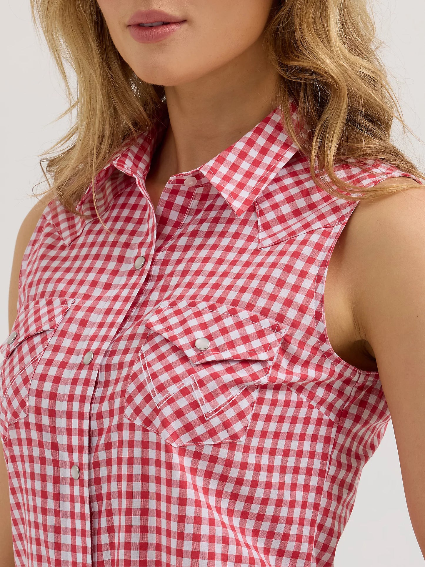 Ladies Sleeveless Western Shirt