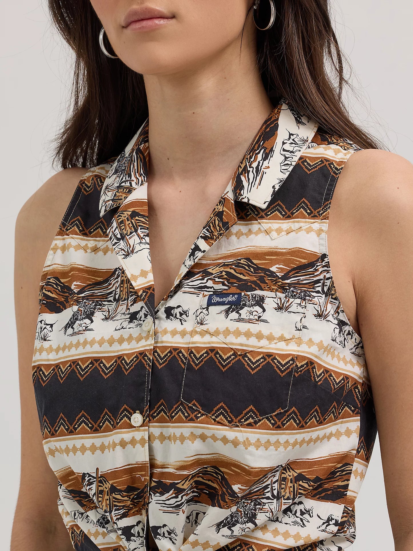 Ladies Vintage Sleveless Western