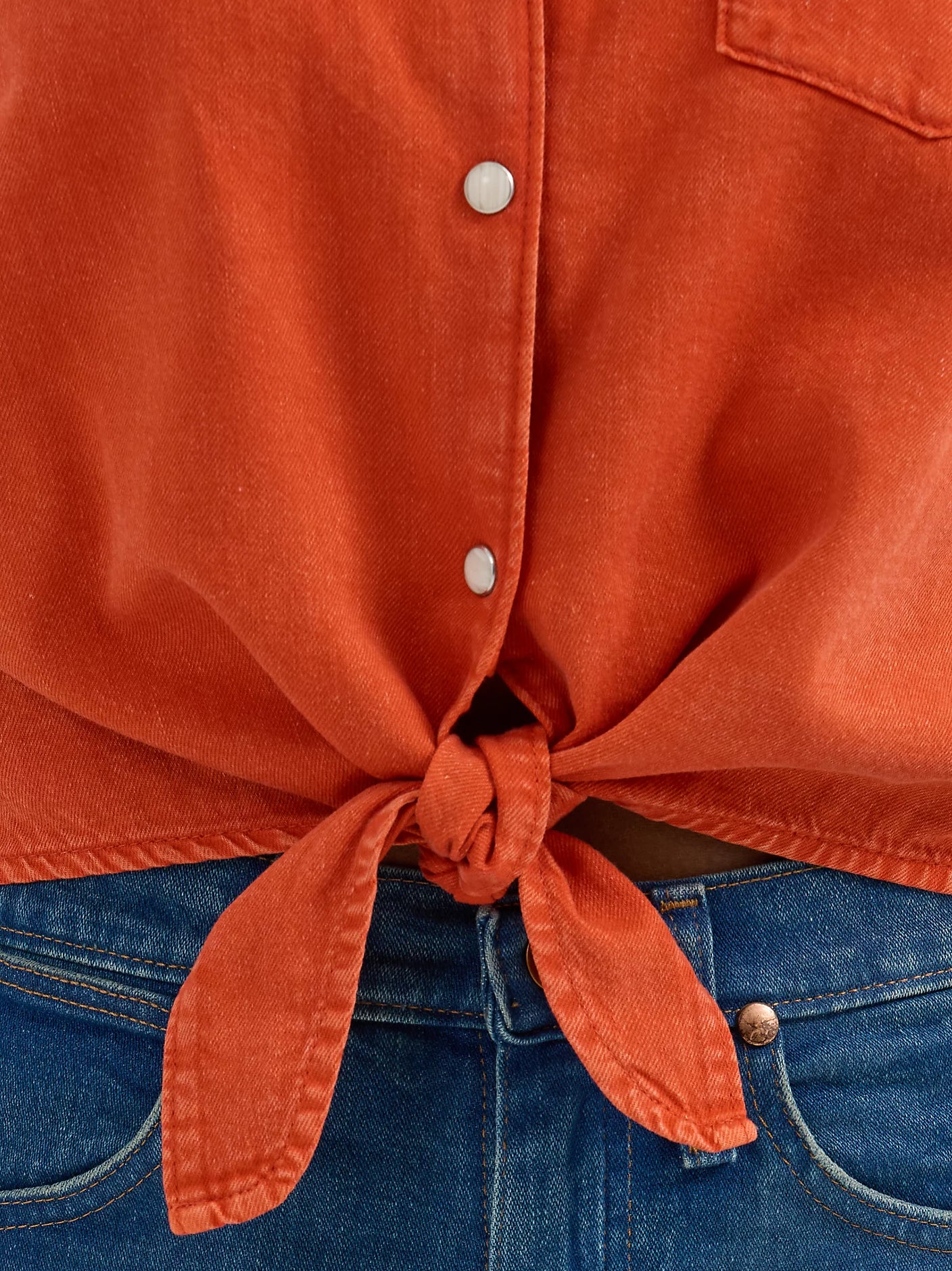 Ladies Cropped Sleveless Western