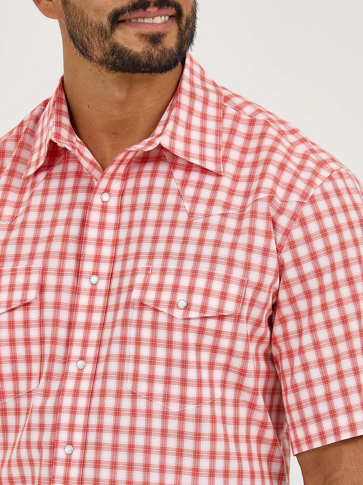 Men's Wrinkle Resist Short Sleeve Western