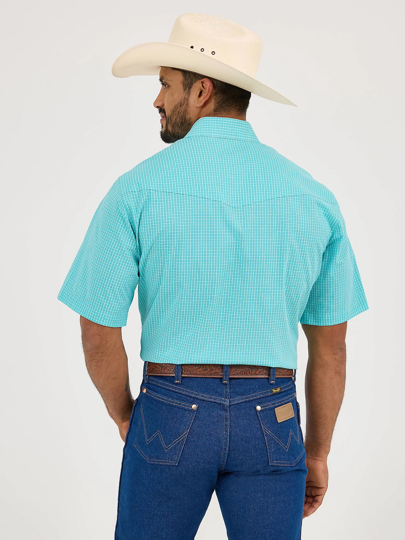 Men's Wrinkle Resist Short Sleeve Western