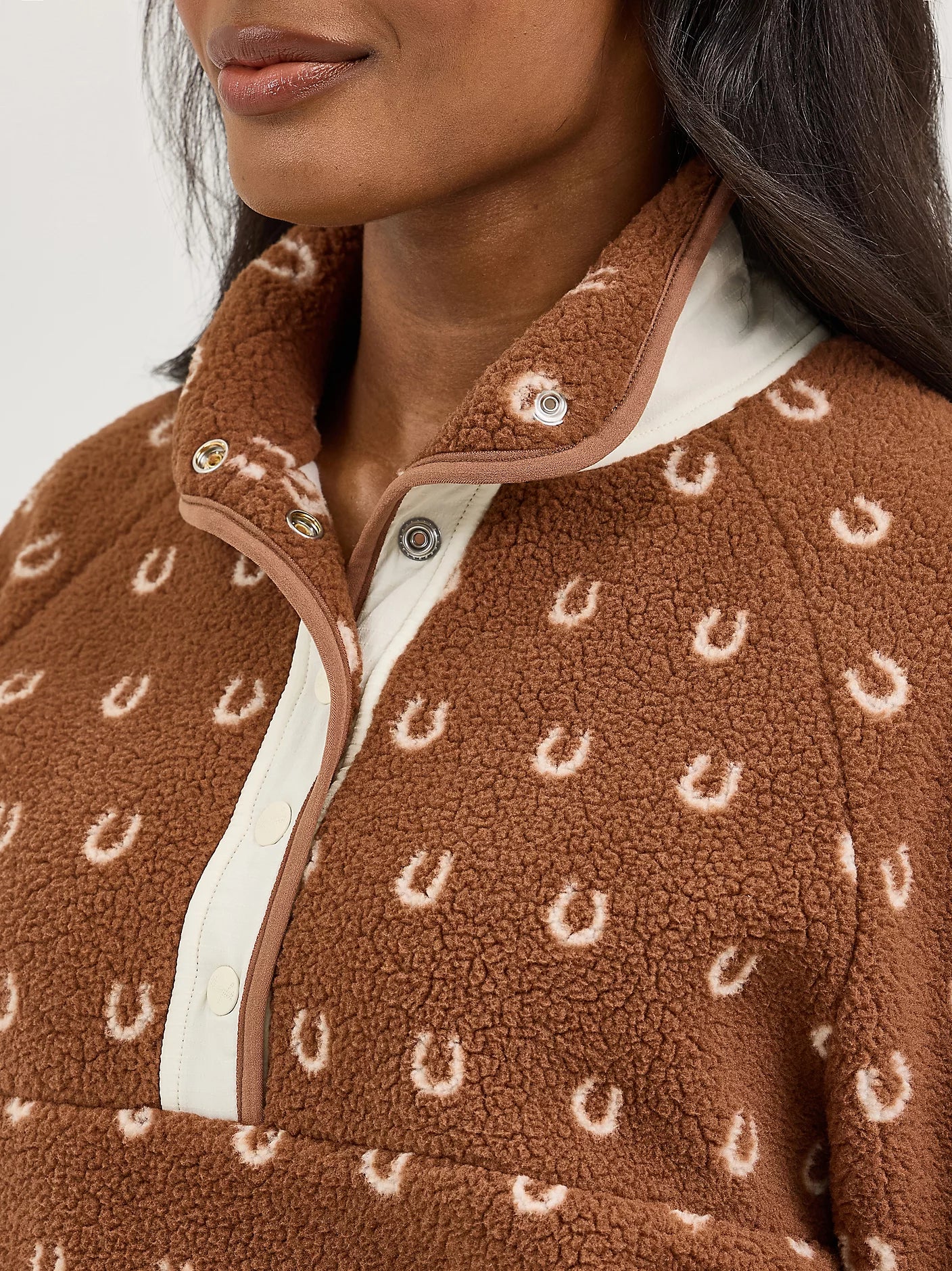 Ladies Sherpa Fleece Pullover