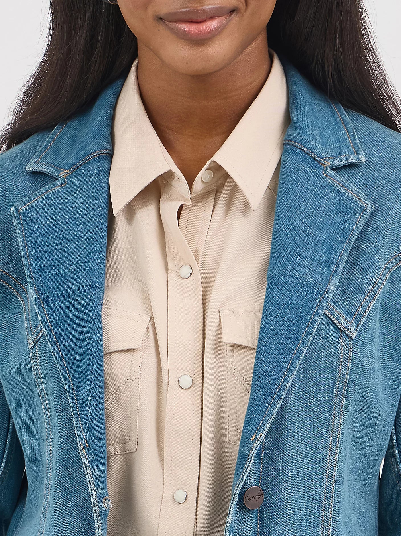 Ladies Denim Blazer
