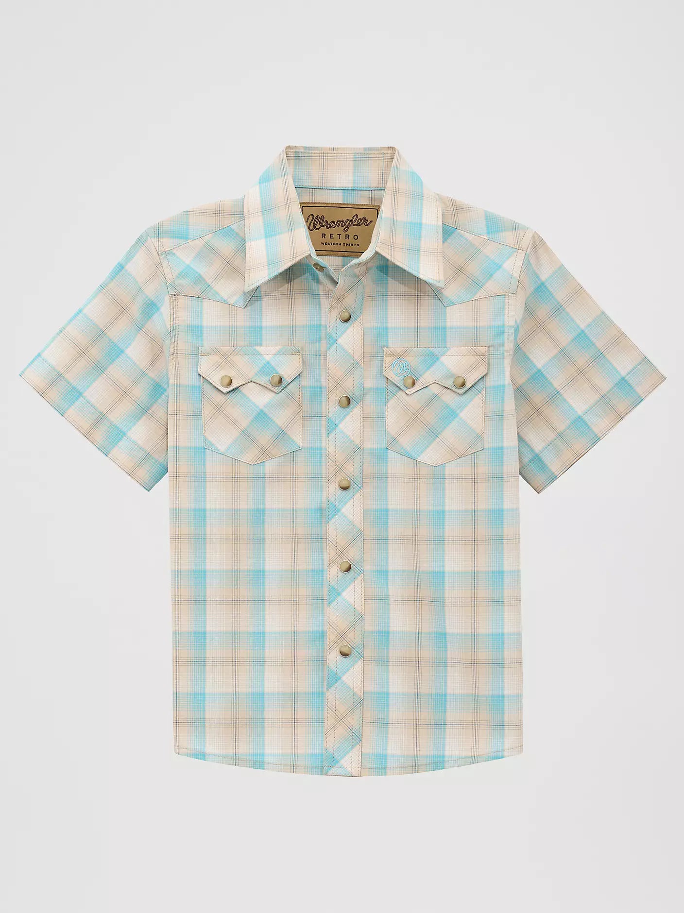 Boy's Wrangler Retro® Short Sleeve Western Snap Shirt