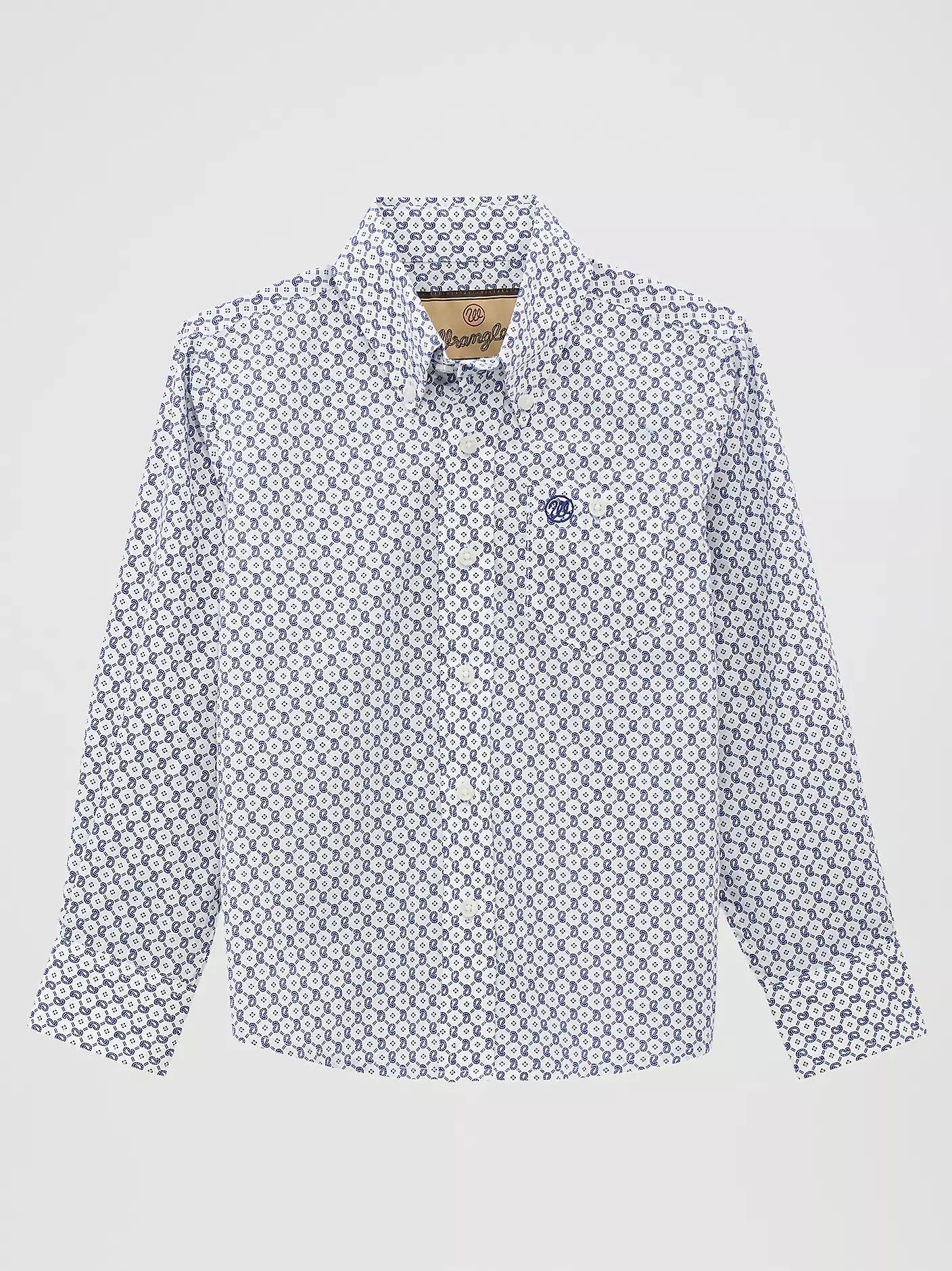 Boy's Classic Button-Down Print Shirt