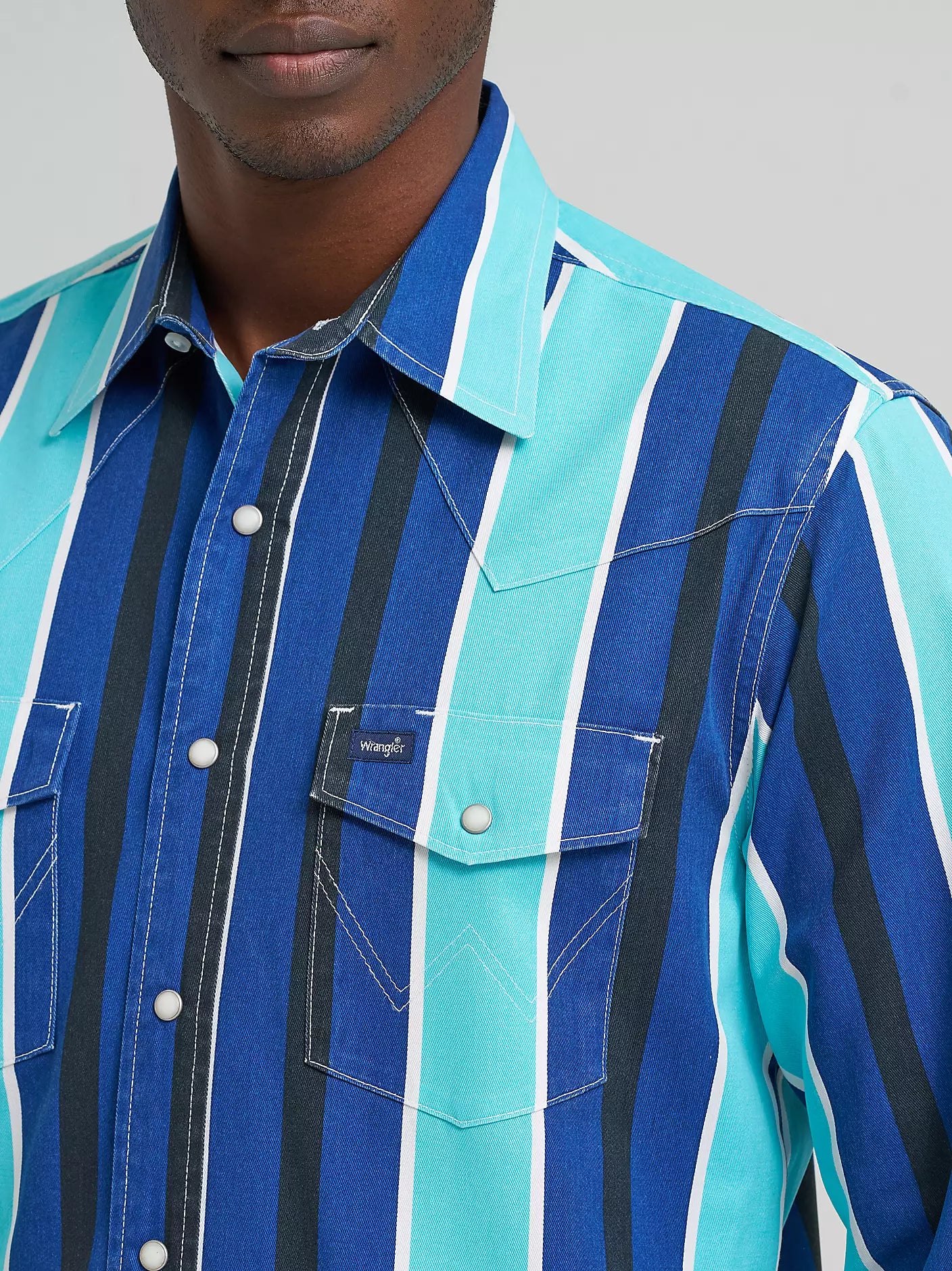 Vintage-Inspired Brushpopper Western Snap Workshirt