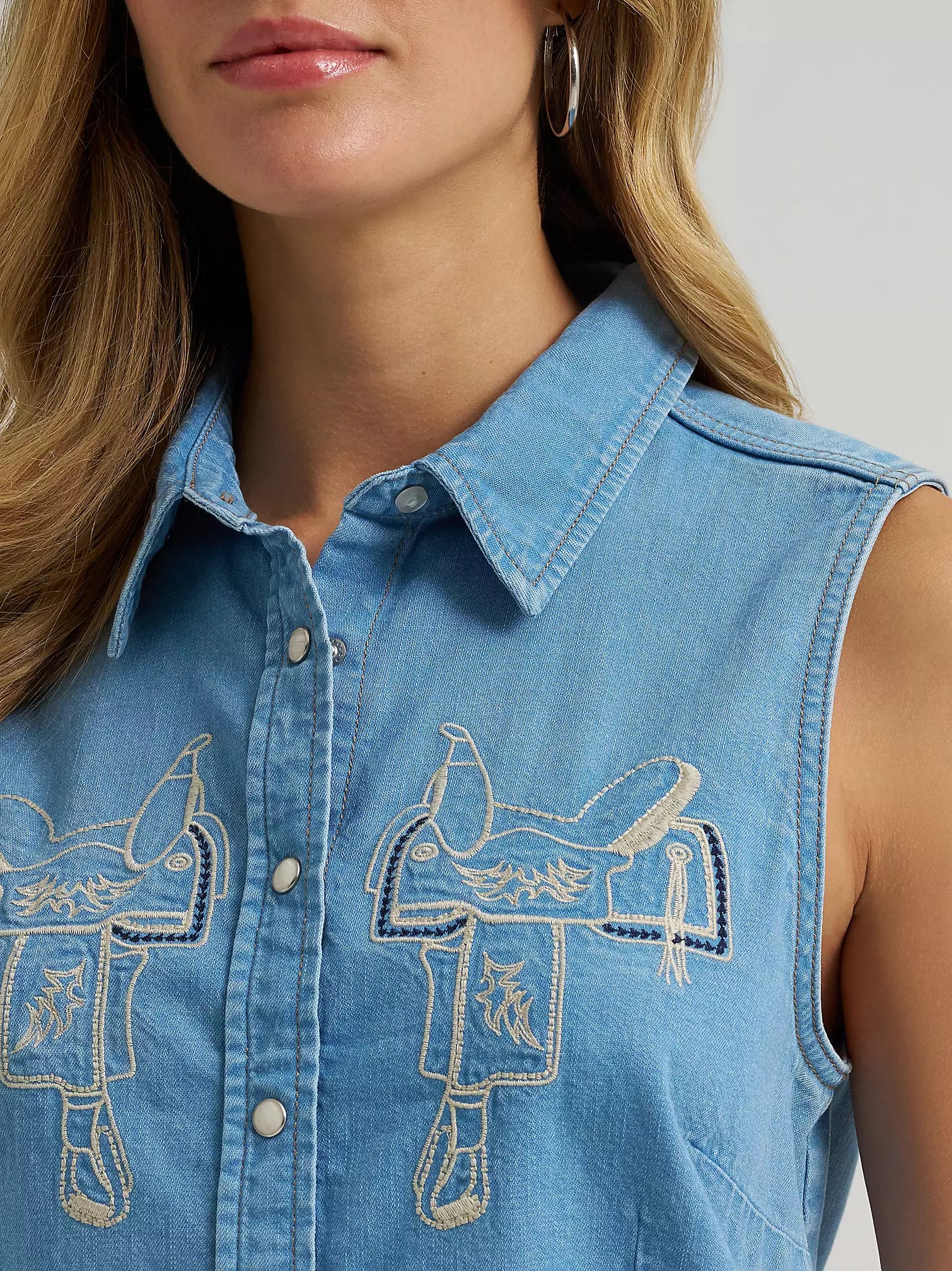 Ladies Sleeveless Western