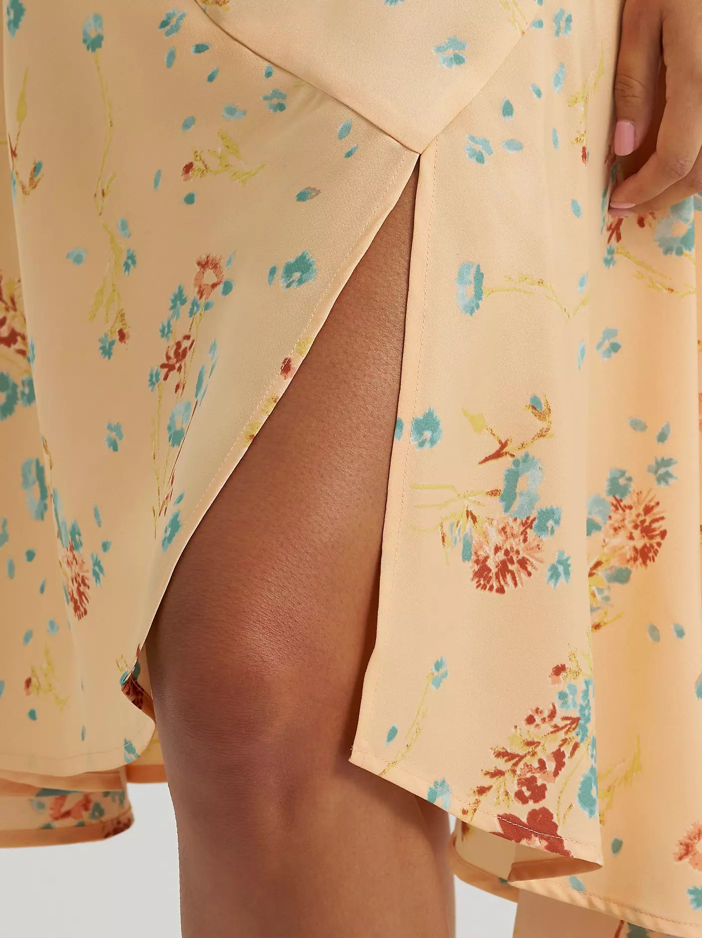 Women's Flowy Handkerchief Midi Skirt