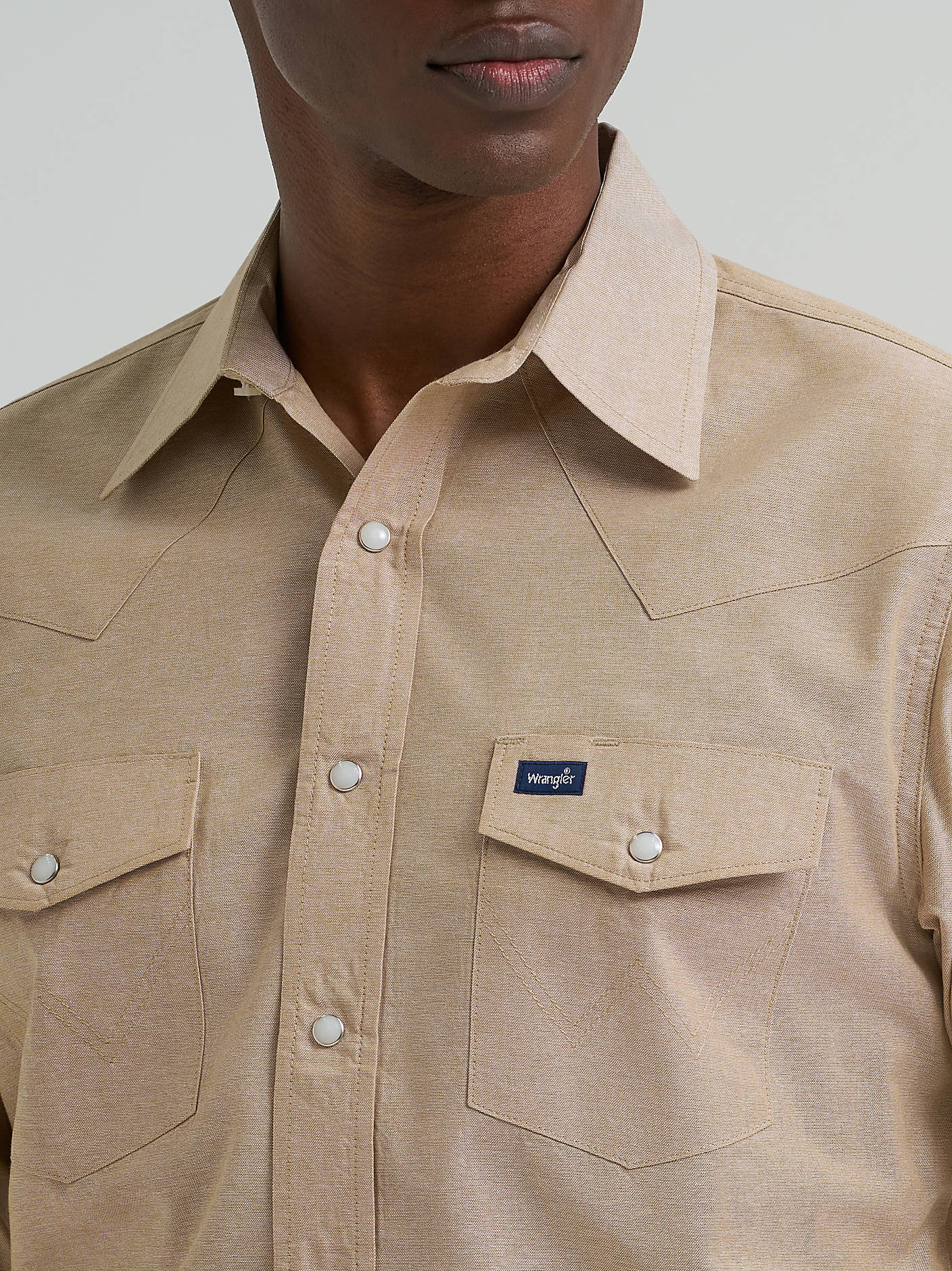 Cowboy Cut® Long Sleeve Western Snap Chambray Work Shirt