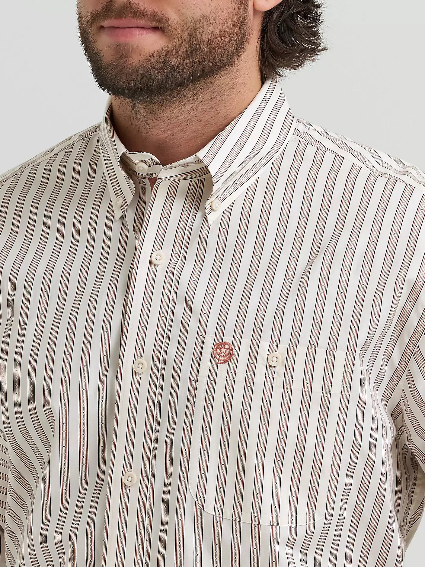 George Strait™ Long Sleeve Button Down One Pocket Shirt