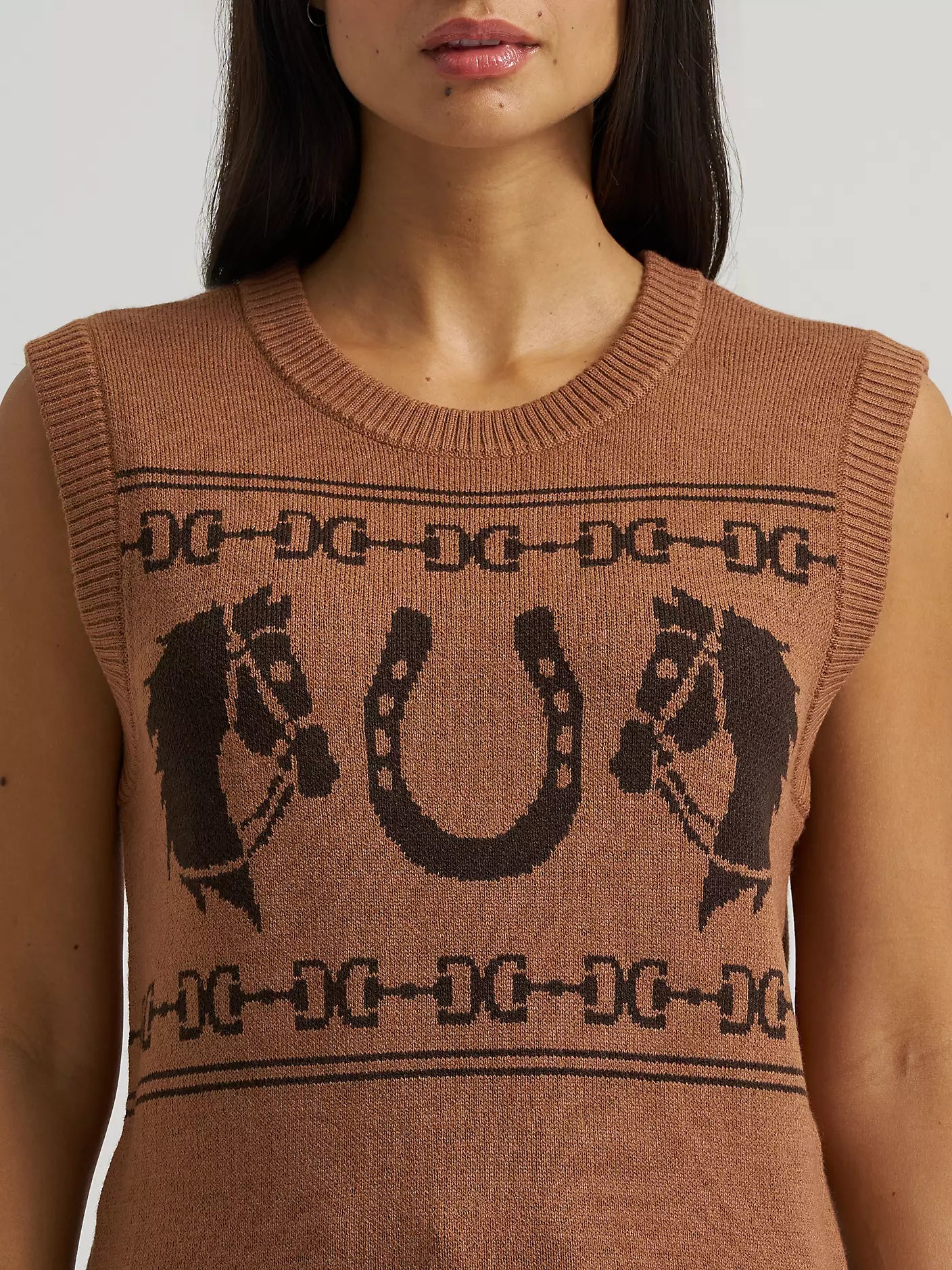 Women's Wrangler Horse Sweater Vest