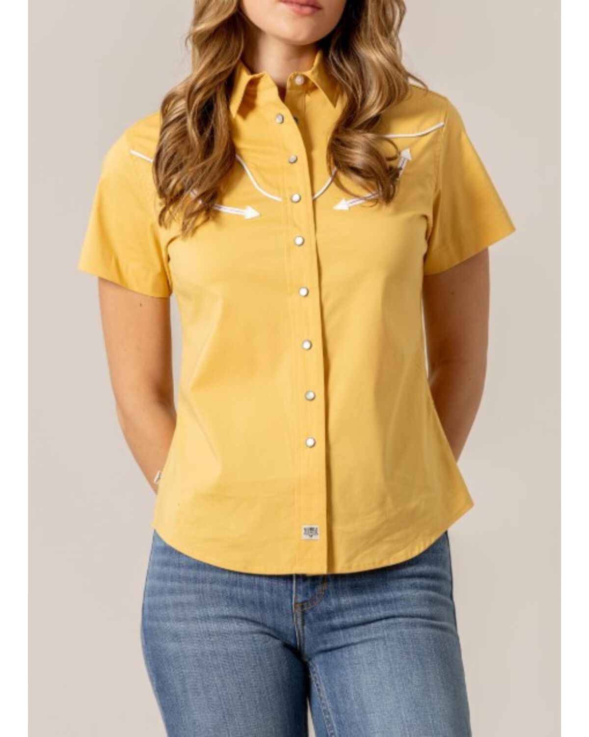 Ladies Long Horn Snap Shirt