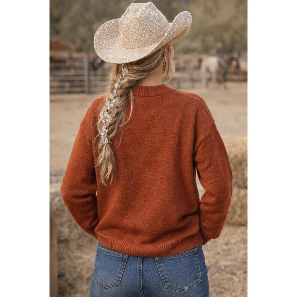 Ladies Horse Sweater