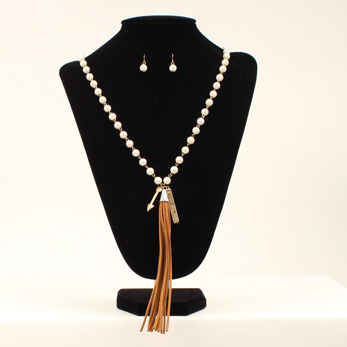 Pearl Fringe Jewelry Set