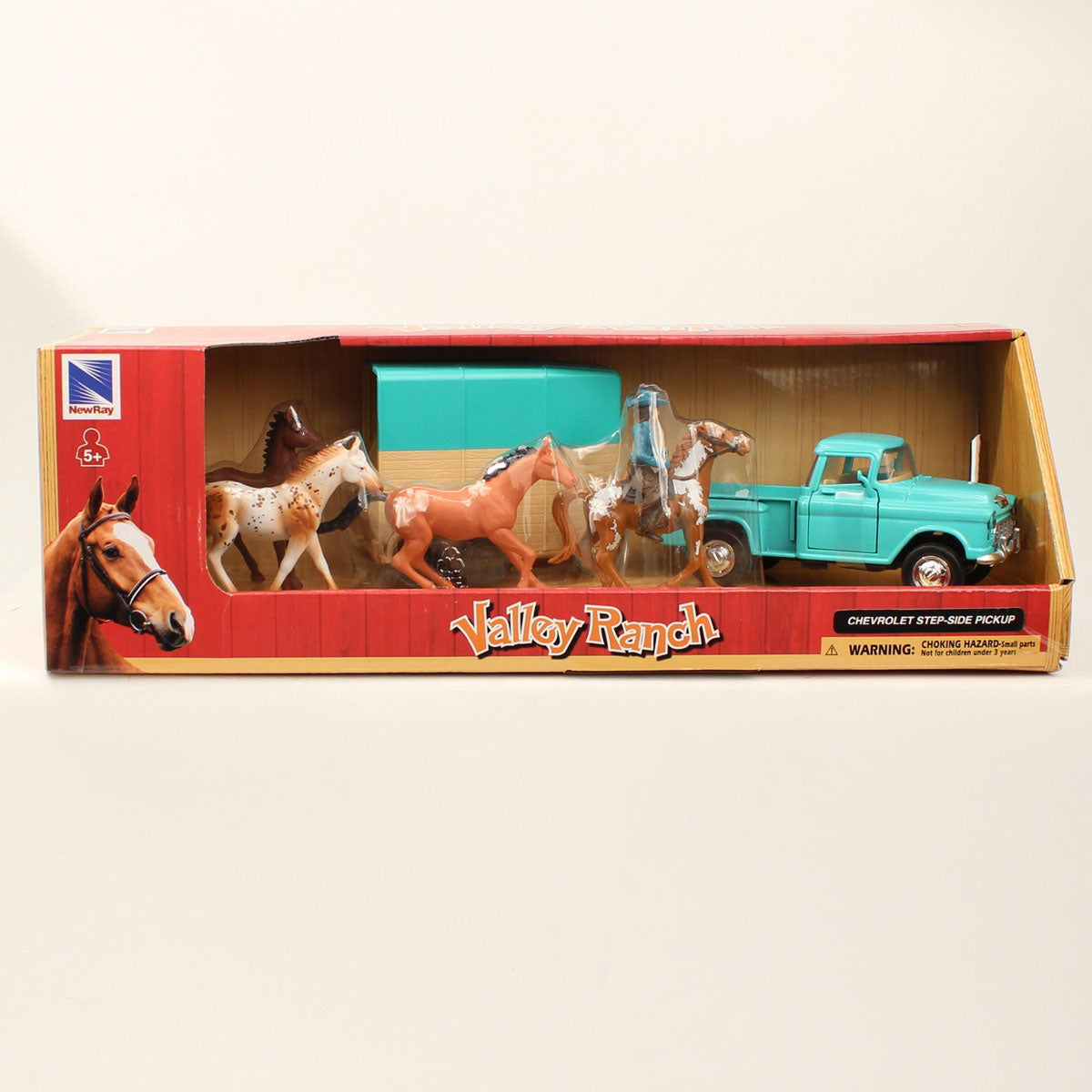 Teal Toy Chevy Set