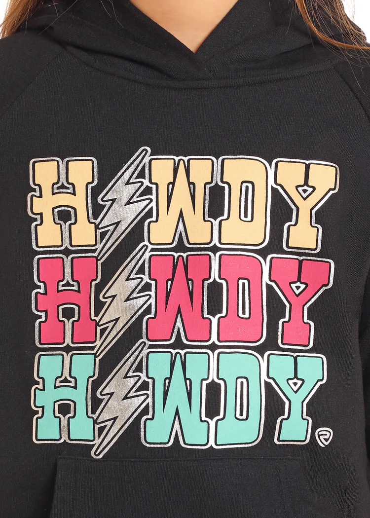 Girls Graphic Pullover Hoodie