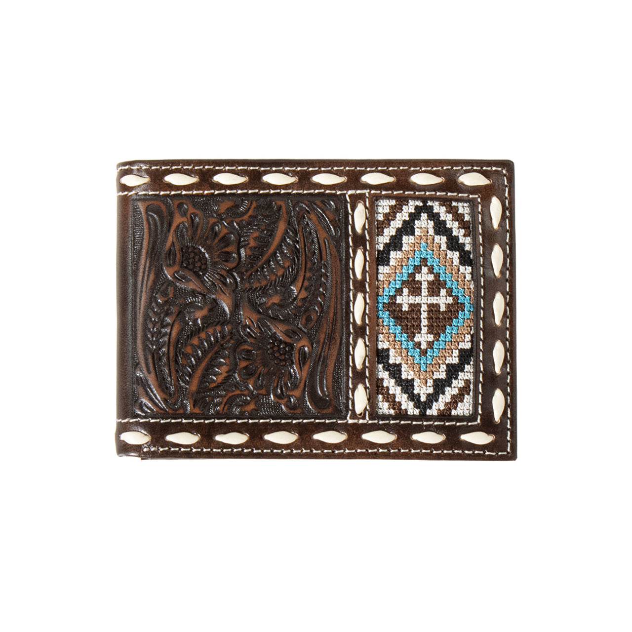 NOCONA BI FOLD CROSS EMBROIDERY INLAY