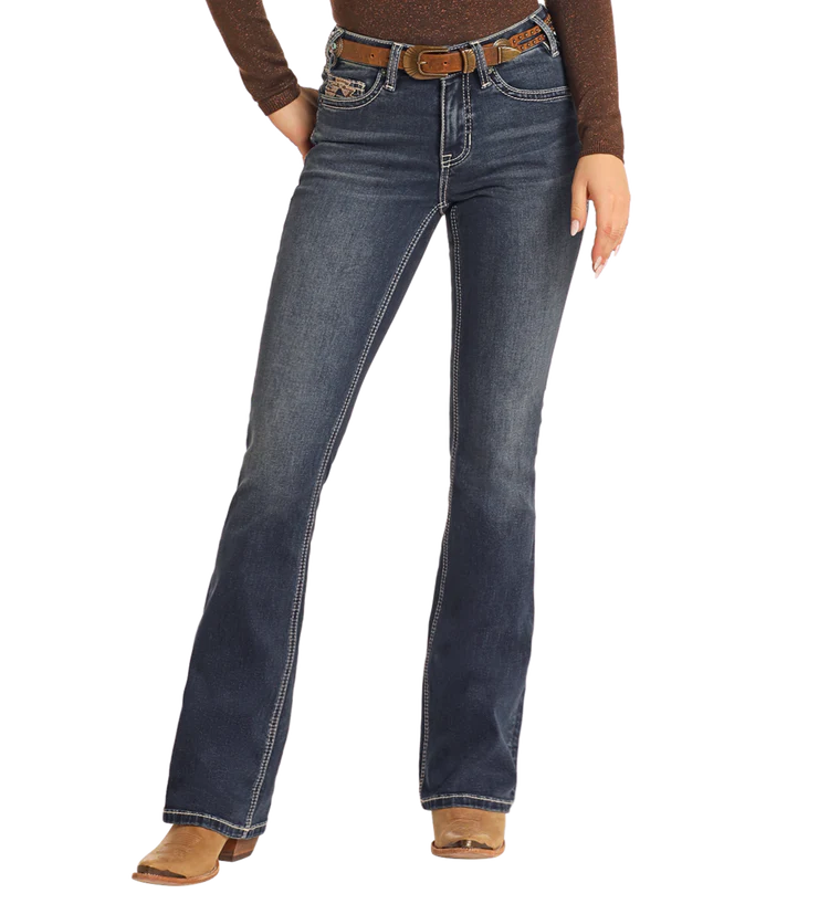 Ladies Mid Rise Bootcut Jeans