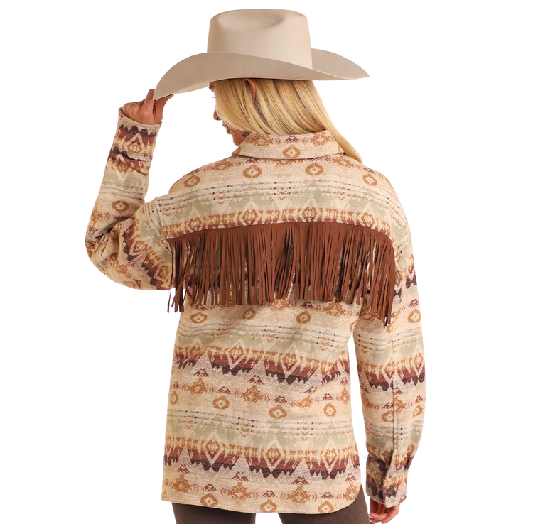 Ladies Aztec Shacket