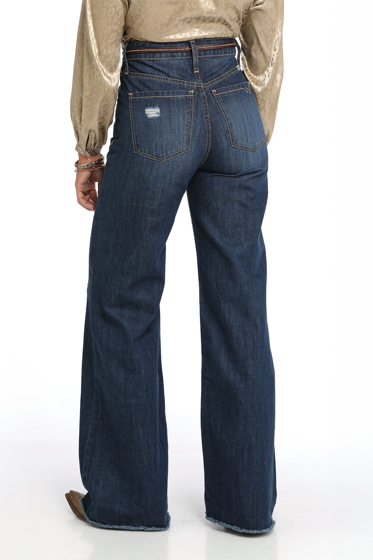 Ladies High Rise Skylar Wide Leg Jeans