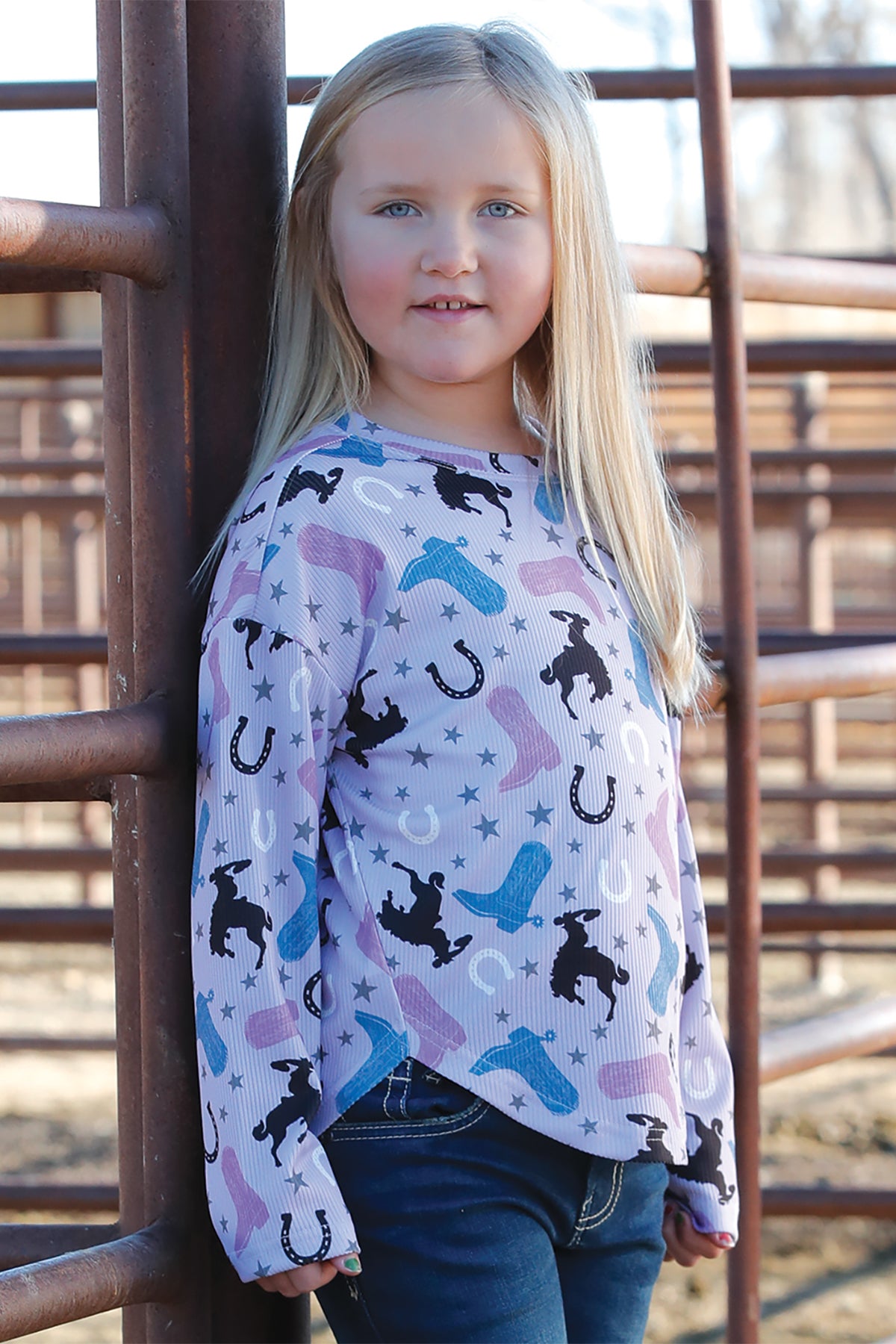 Girls Longsleeve T-Shirt - Purple