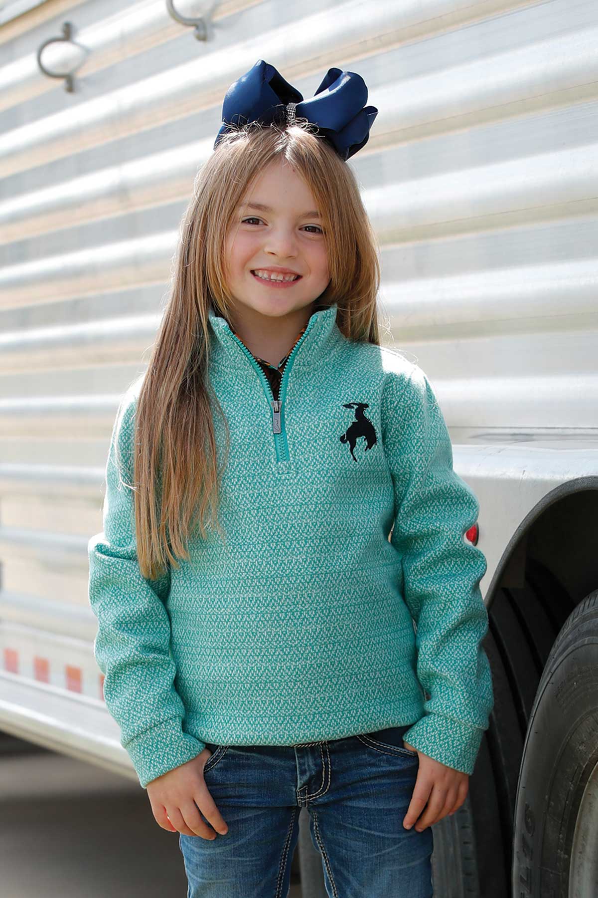 Girls 1/4 Zip Sweater