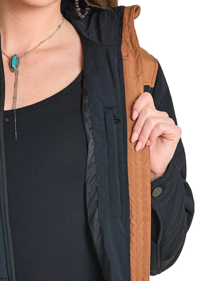 Ladies Black Puffer Vest
