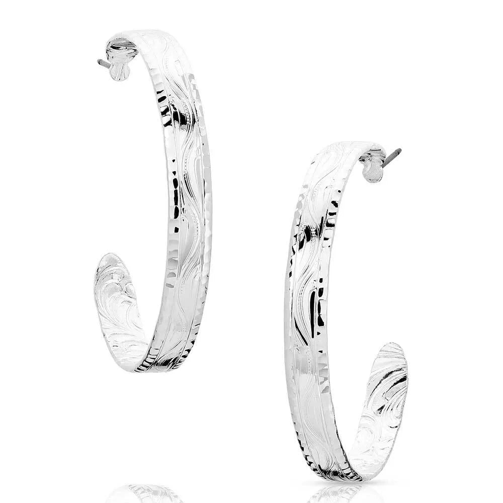 Silver Hoop Earrings