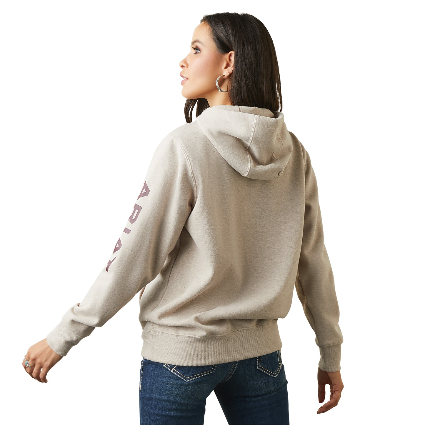 Ladies Oatmeal Hoodie
