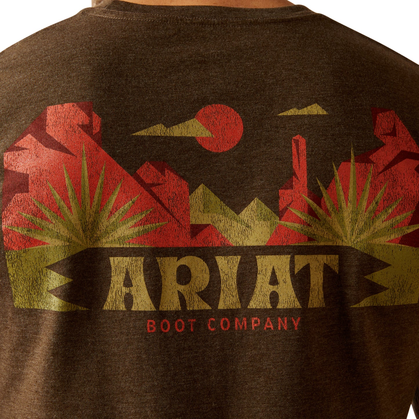 Men's Graphic T-Shirt - Brown Heather