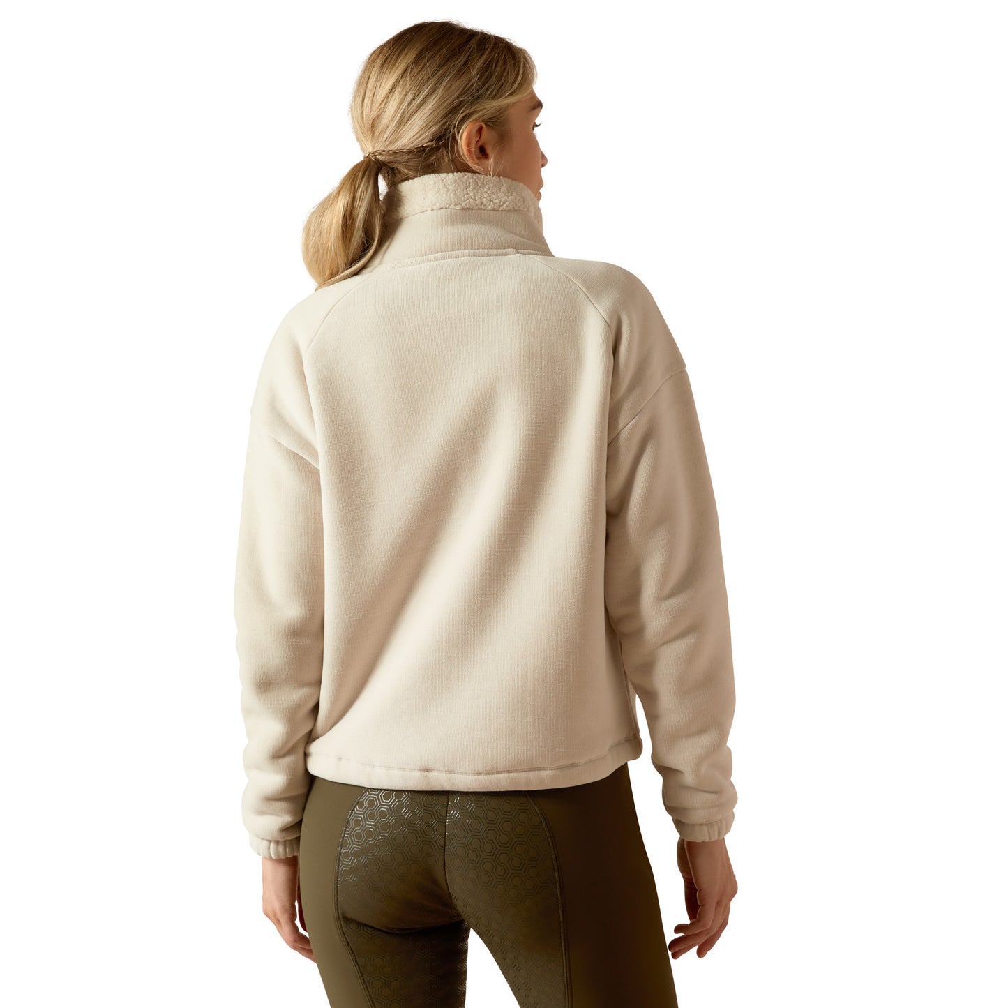Ladies Full Zip Sweatshirt - Sand