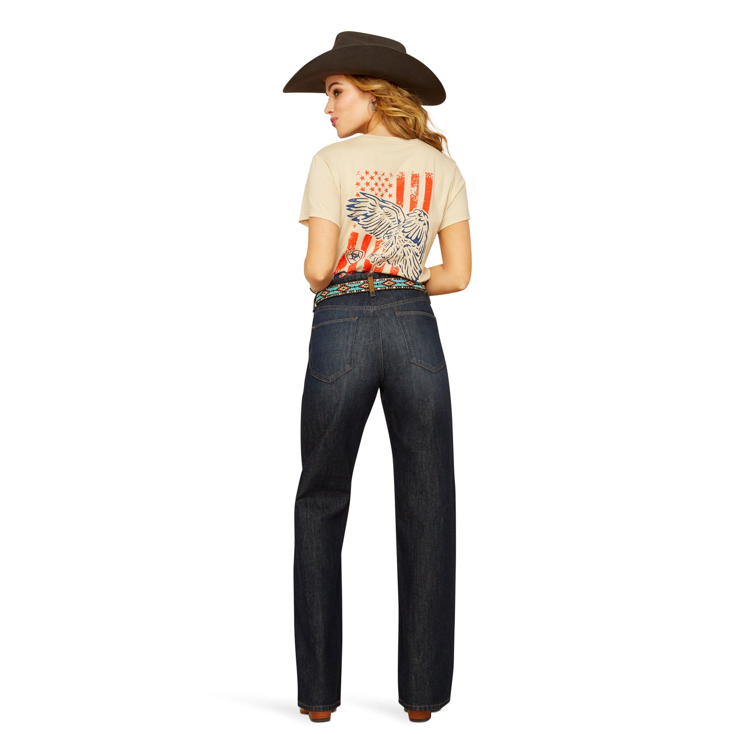 Ladies Ultra High Rise Relaxed Straight Jean
